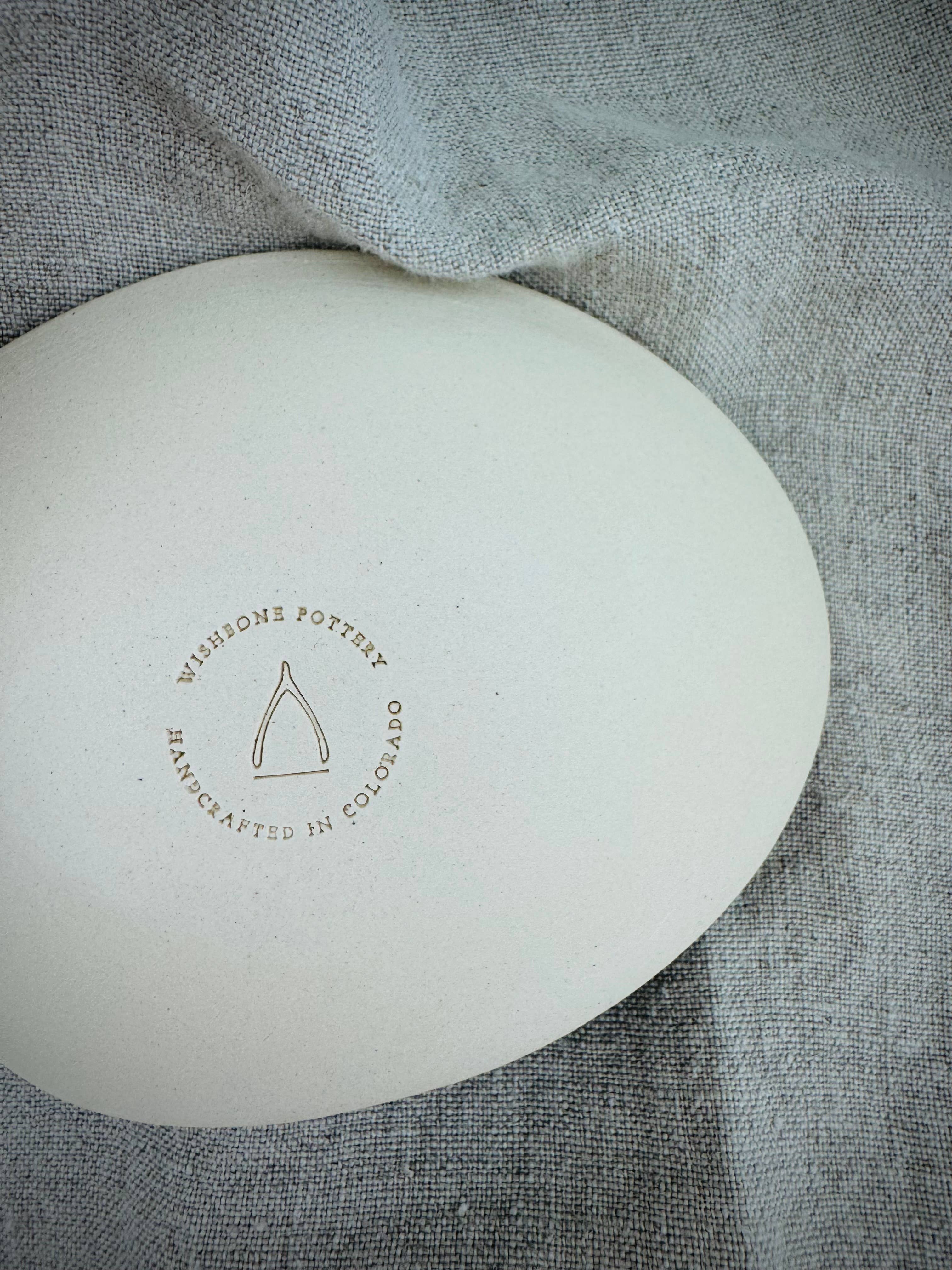 Wishbone Pottery - Wholesale Decorative Plate/Dish/Bowl - Little Pebble Dish | White Stoneware Clay4