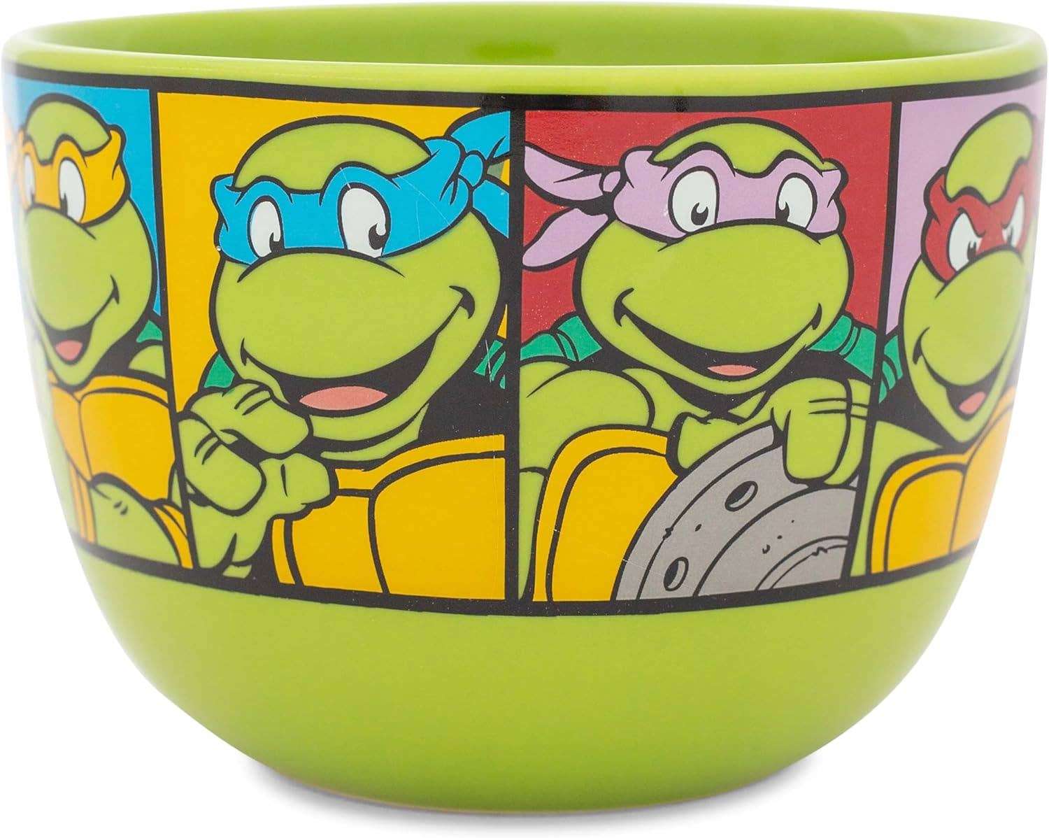 Silver Buffalo - Wholesale Coffee Mug - TMNT Characters Grid 24oz Ceramic Soup Mug1
