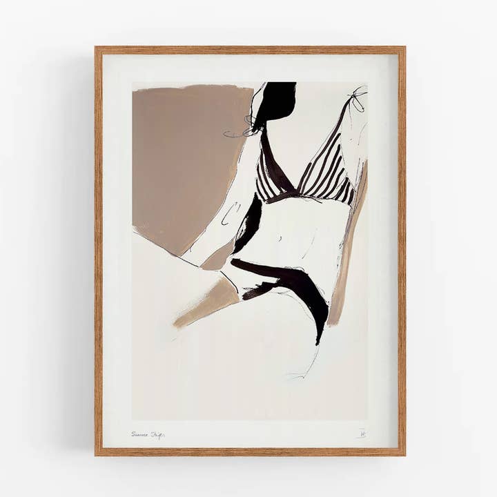 Stampa d'arte - Strisce estive n°5 per la vendita all'ingrosso da parte di Atelier Tinika