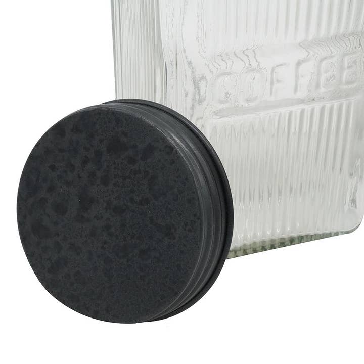 A&B Home Group Inc. - Wholesale Decorative jar - S/3 Ribbed Clear Glass Kitchen Canisters - Clear5