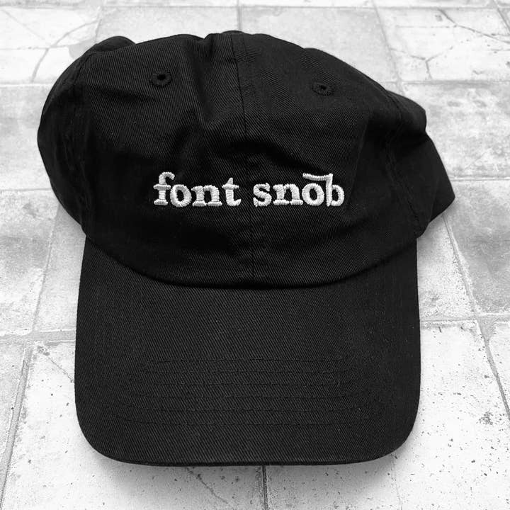 The Silver Spider – wholesale Baseball cap – Unisex – Font snob Baseball Cap Unisex Dad Hat graphic designer2