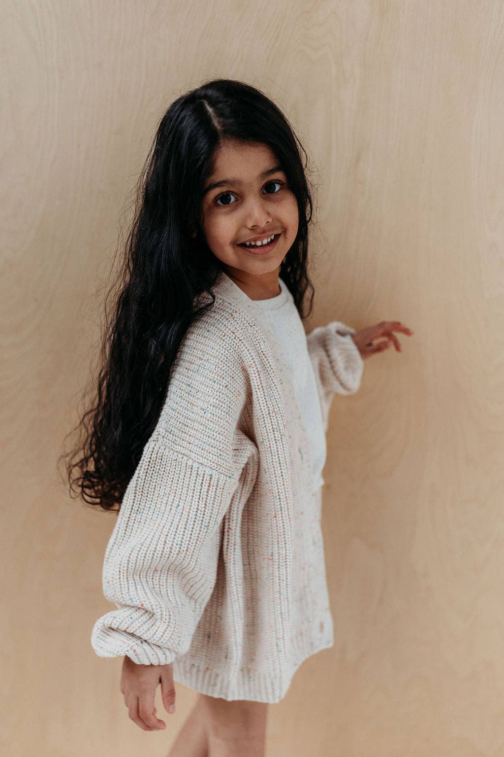 Hunter and Rose - Wholesale Cardigan - Kids - Flecked Avery Cardigan3