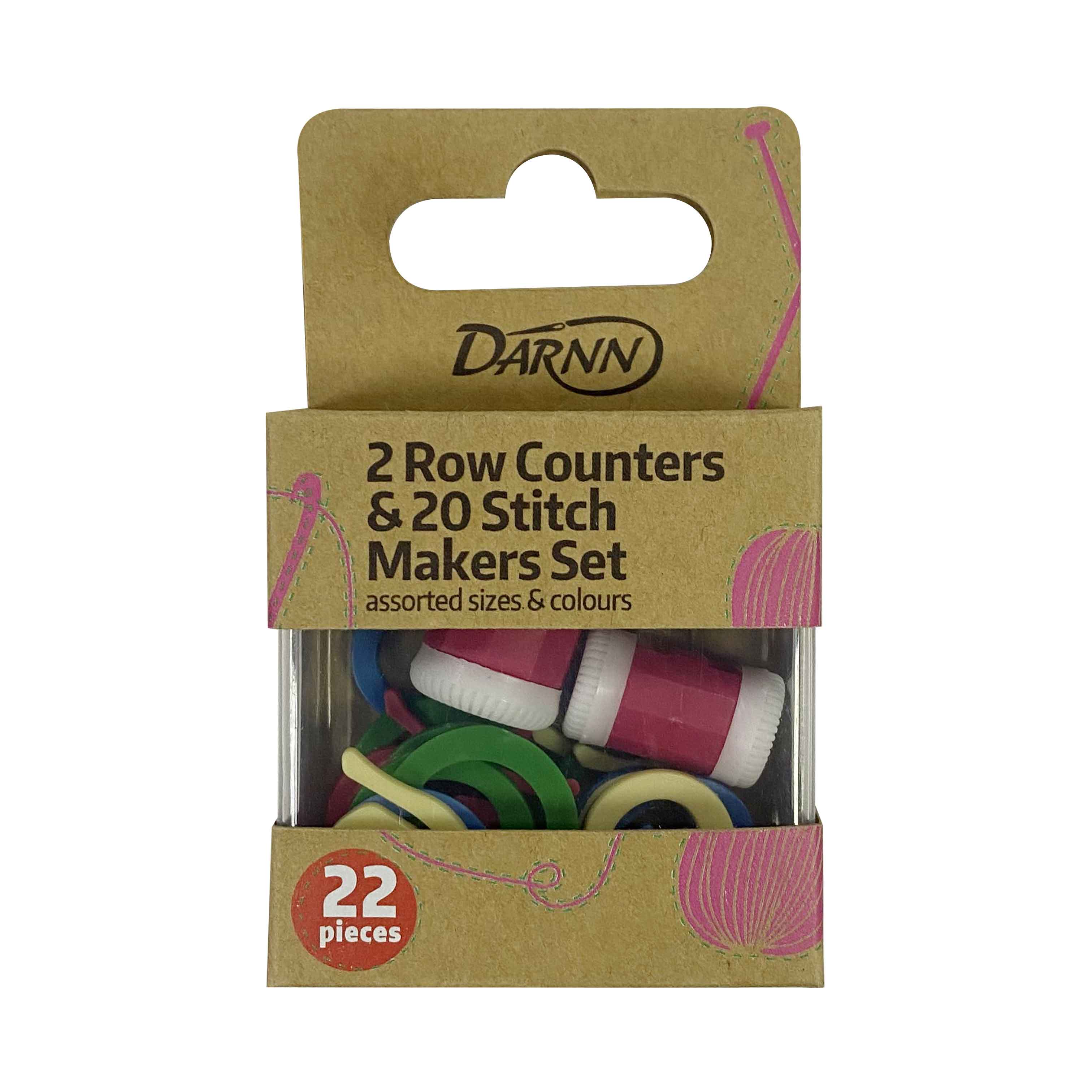 Max-Link Solutions Ltd – wholesale Knitting/Crochet Supplies – Darnn Row Counters & Stitch Markers Set0