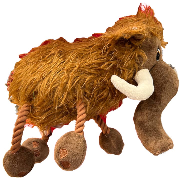 Texas Toy Distribution - Wholesale Pet Plush Toy - Dog - Wooly Mammoth Pet Plush Dog Toy with Rope Legs and Tail1