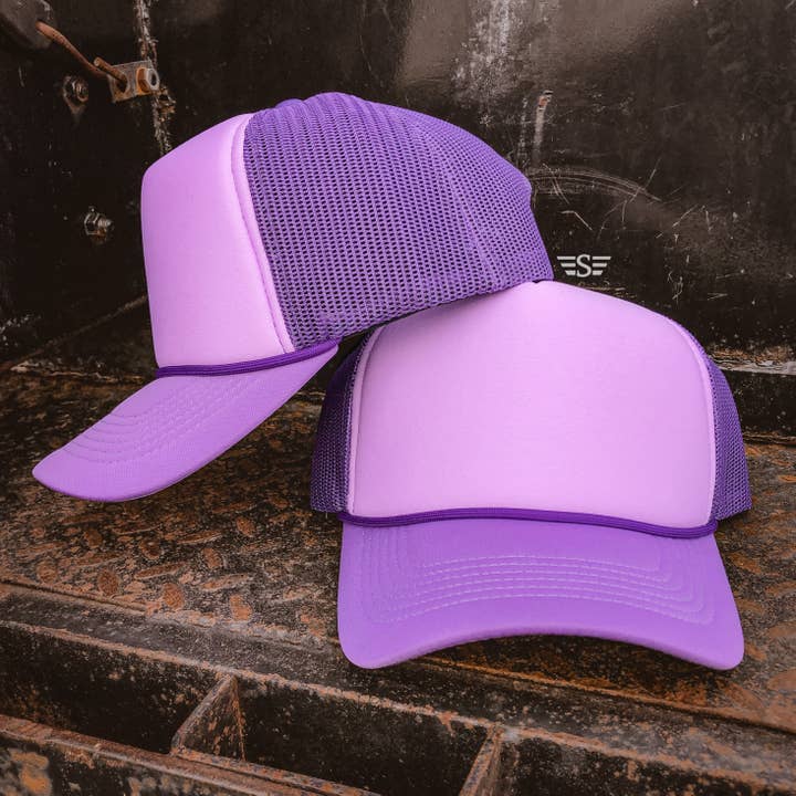 Flying S Company - Wholesale Trucker Hat - Unisex - Tri Color Mesh Back Foam Trucker Cap