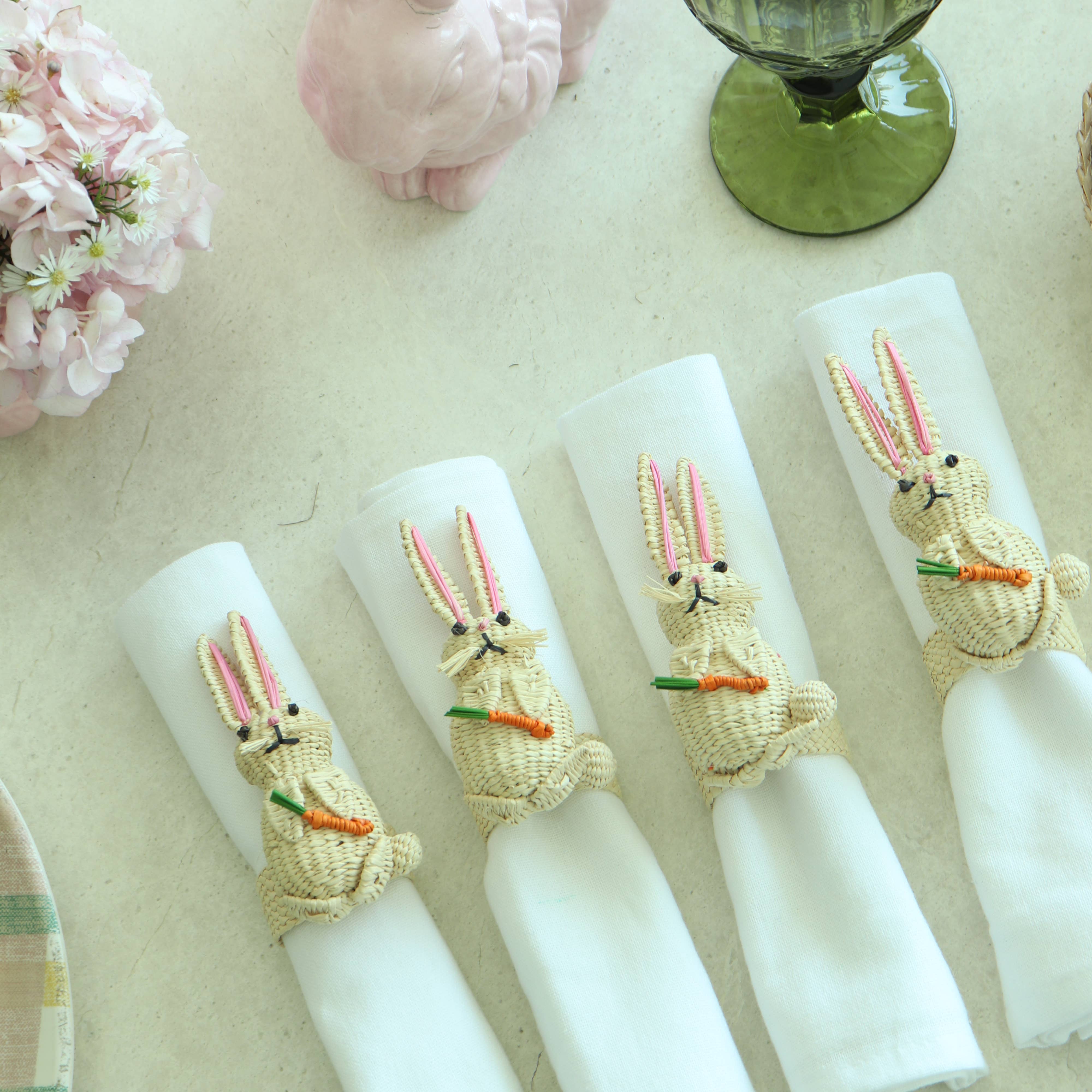 Klatso - Vendita all'ingrosso Anelli portatovagliolo - Portatovagliolo a forma di coniglietto di Pasqua2