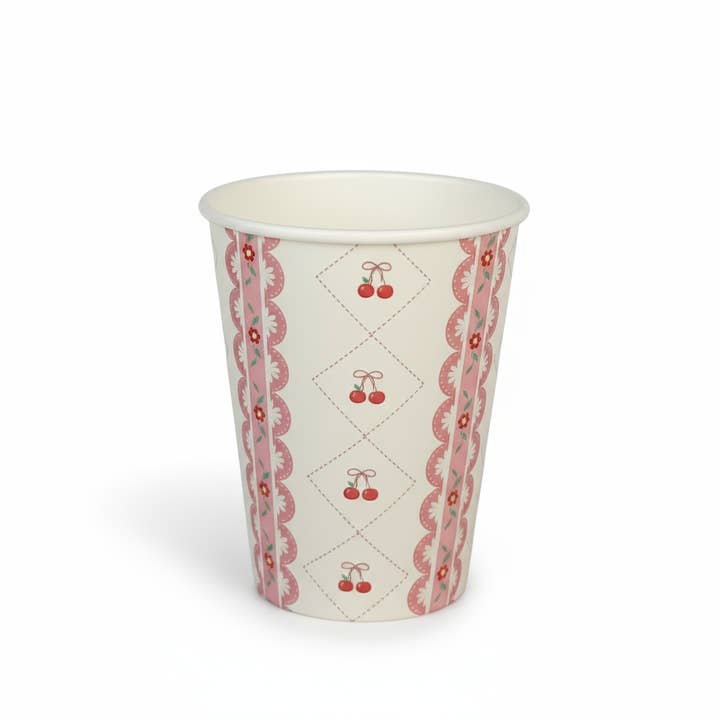 Cherry Coquette Paper Cups 9oz (8 pack) for wholesale by Cherrysh Party - the new name for Pooka Party