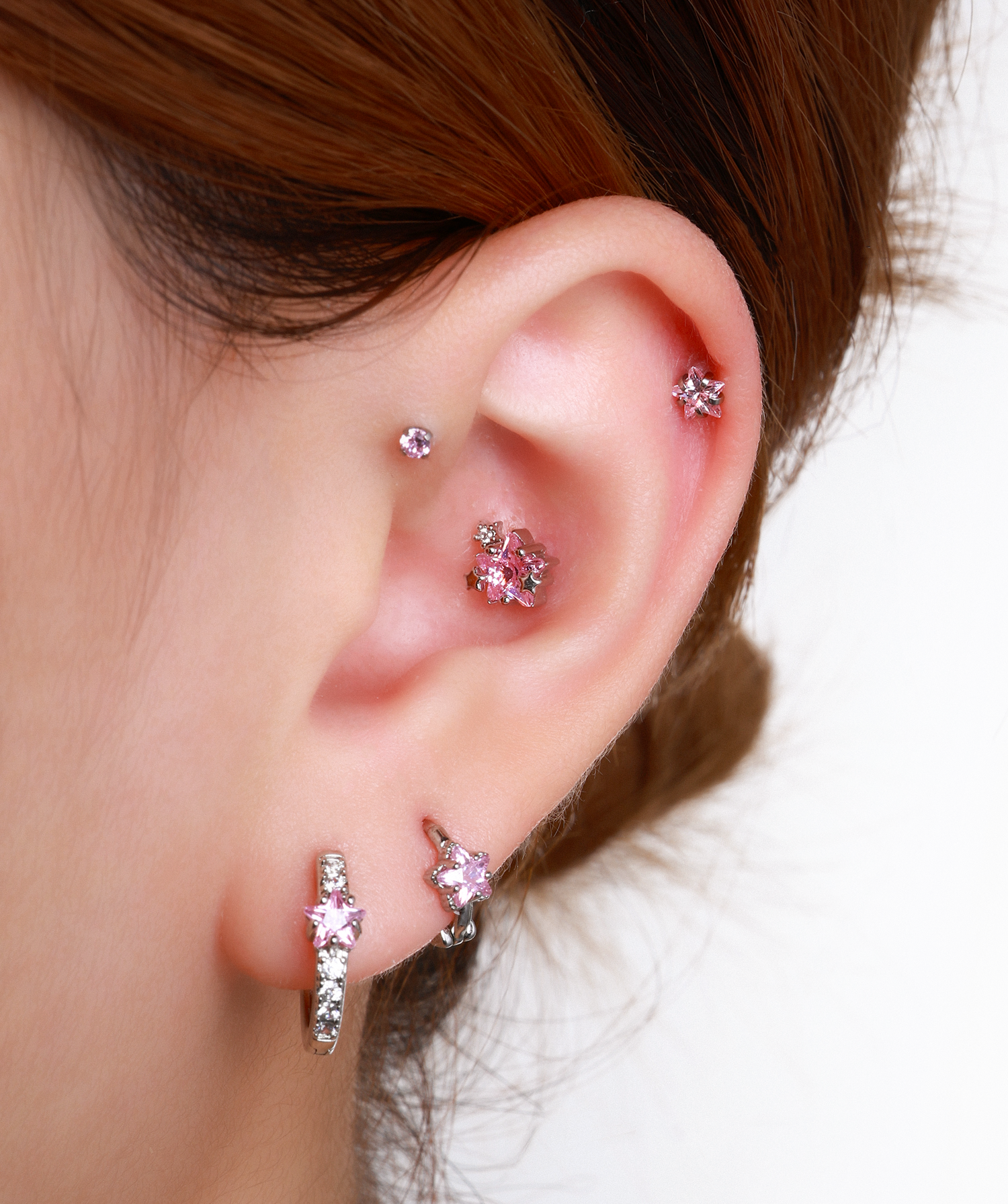 Silver Titanium Zodiac Stars Stud for wholesale on Faire16