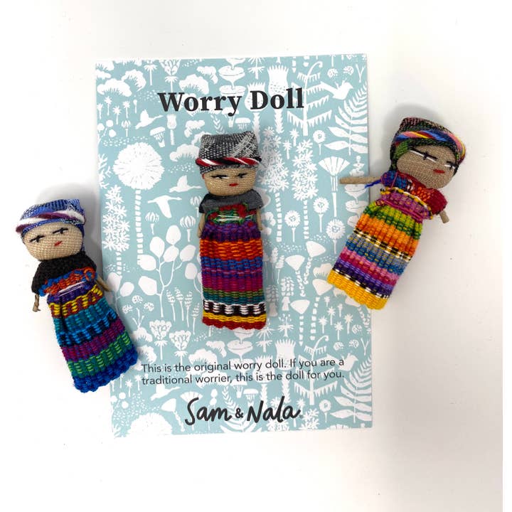 Sam & Nala | intentional style for pets & their people - Wholesale Doll – Kids - Worry Doll- Traditional (Made by hand in Guatemala)- Fair Tr1