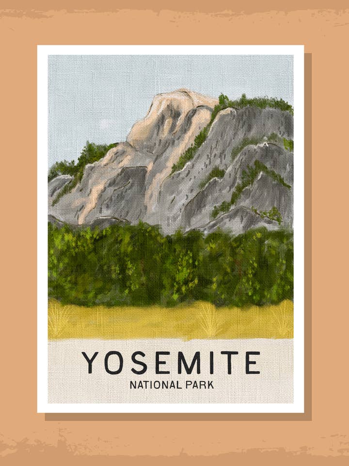 Yosemite Art Print for wholesale by Honey By Hand