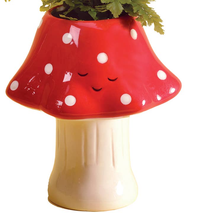 Streamline - Wholesale Plant Pot - Kawaii Mushroom Planter - Tall