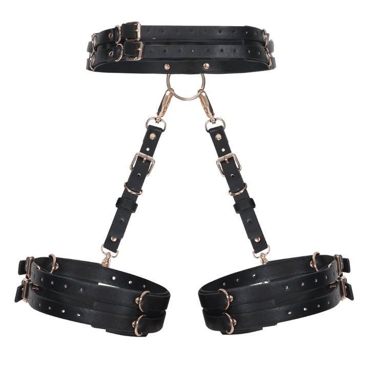ZOE LEG HARNESS - LIQUORICE BLACK for wholesale on Faire12