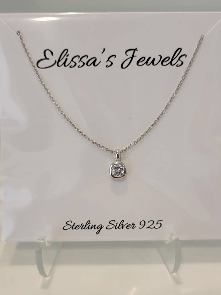 Sterling Silver 925 Sterling Silver Oval Necklace for wholesale by Elissas Jewels