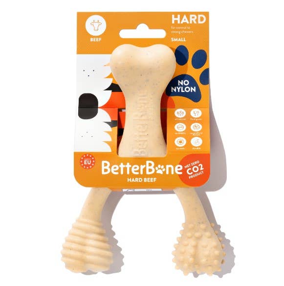 Pet Palette Distribution - Wholesale Pet Chew Toy - Dog - BetterBone Hard Beef Dog Chew Toy Small