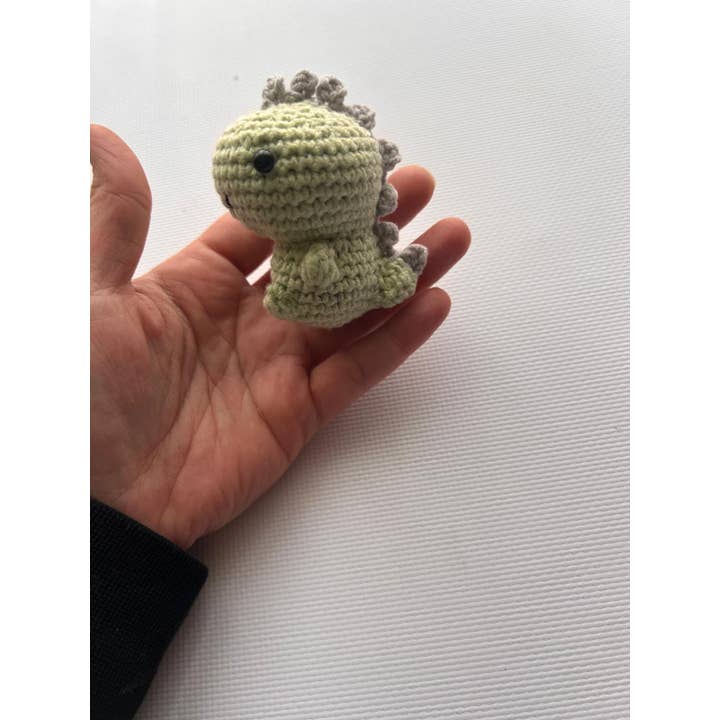 Emel Crochet - Wholesale Stuffed/plush toy – Kids & baby - Crochet Dinosaur Keychain – Handmade Plush Toy1