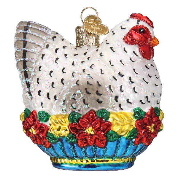 Old World Christmas - Wholesale Ornament - French Hen Ornament2