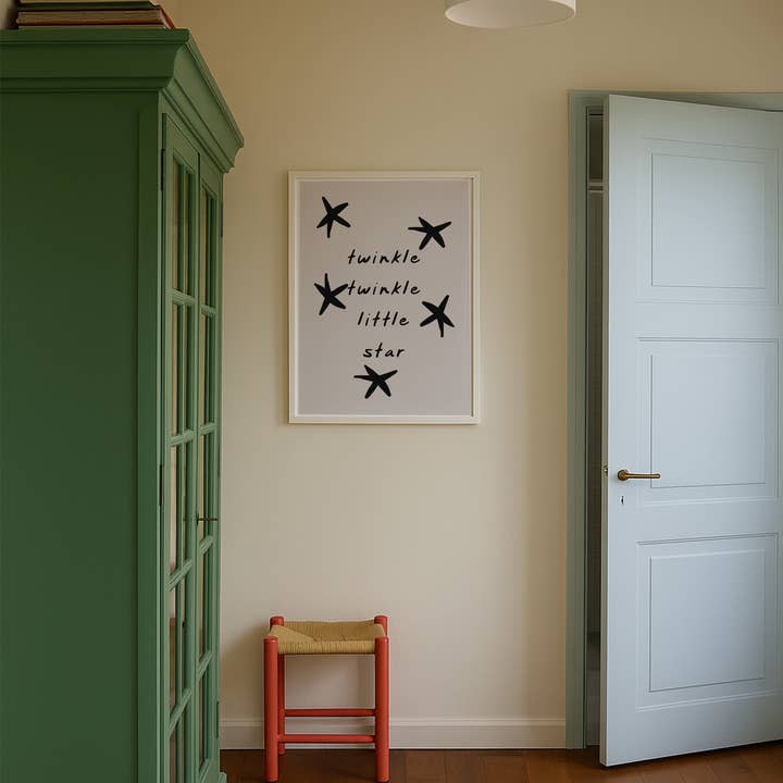 KIKIANDNIM - Wholesale Art Print - Twinkle Twinkle Little Star Wall Art Print | Kids Room Decor1