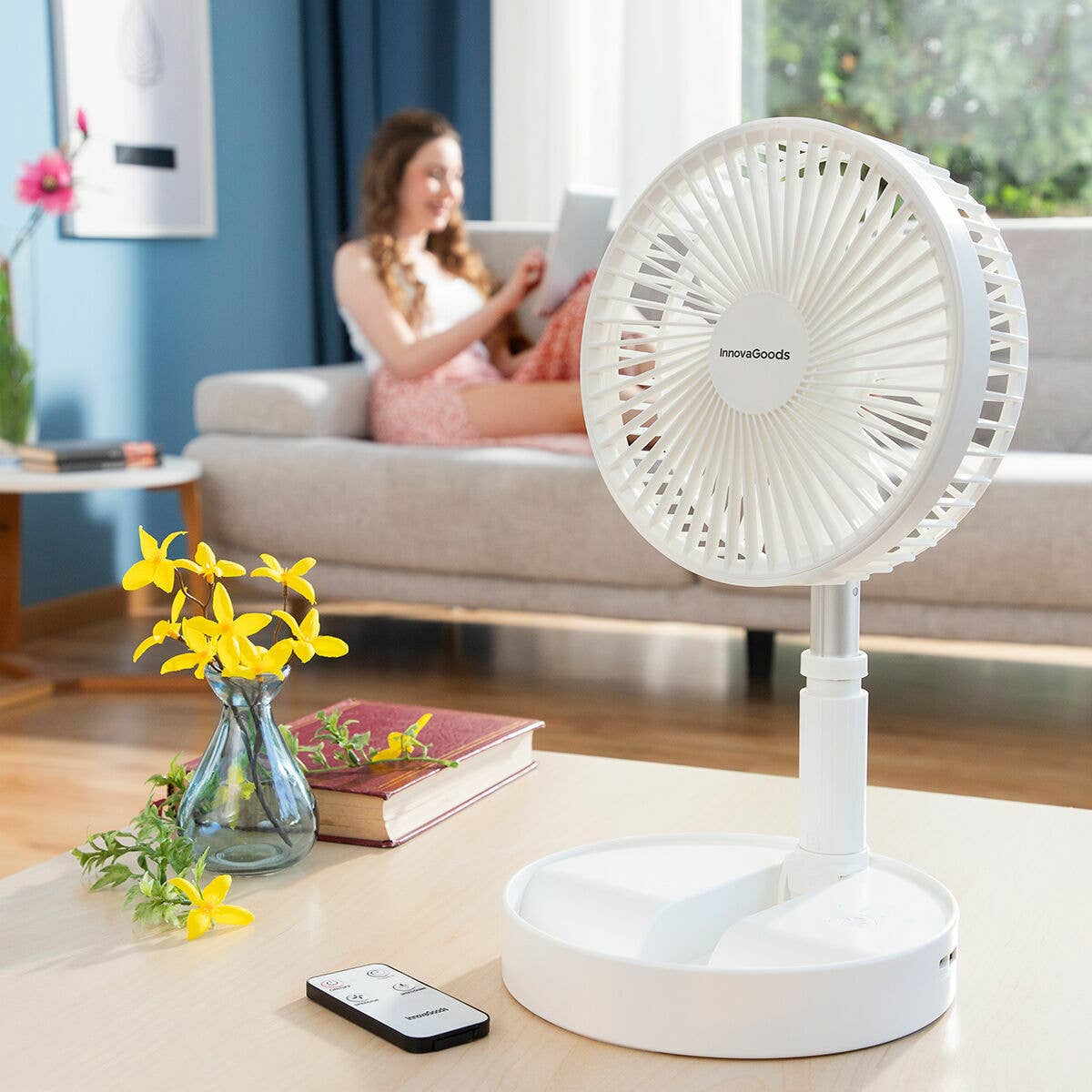 InnovaGoods - Wholesale Handheld Electric Fan - InnovaGoods Ø7.7" 7200 mAh Fandle Foldable 3-in-1 Rechargeable Fan9