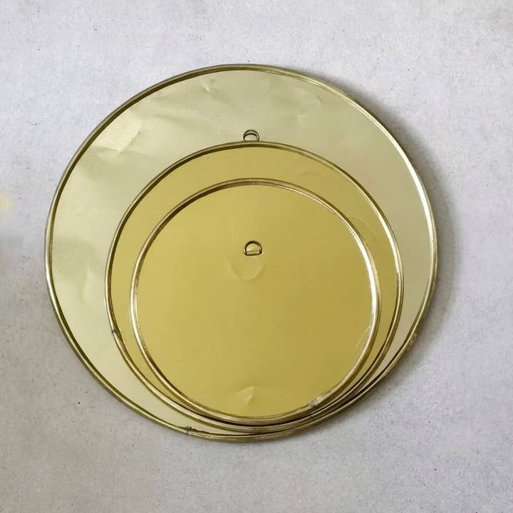 High crafty - Wholesale Wall Mirror - Handmade Moroccan Round Mirror with Golden Brass Frame2