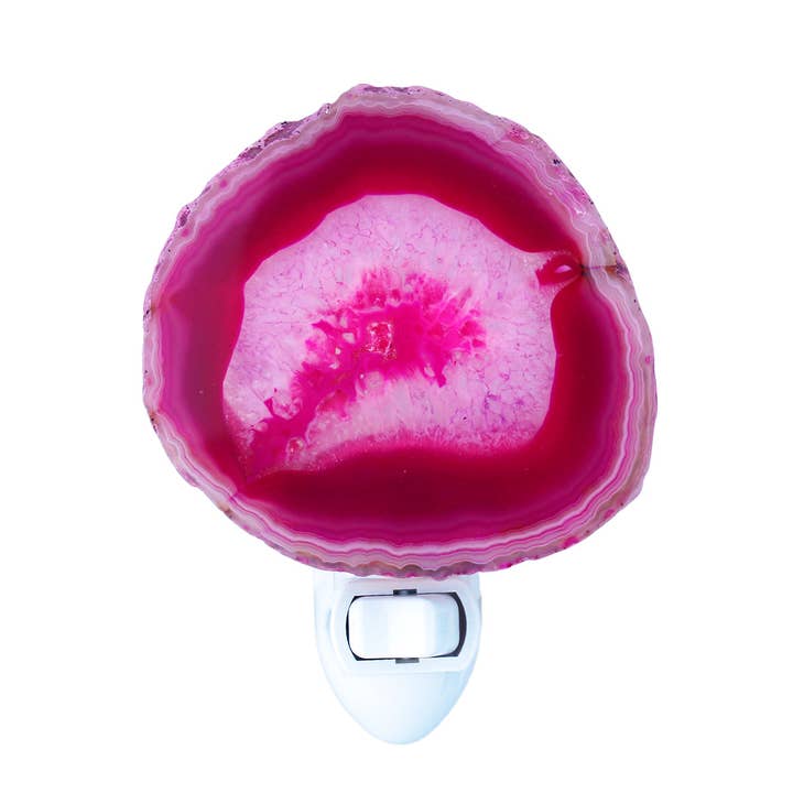 California Seashell Company - Wholesale Night Light - 3"+ Sliced Agate Night Light - Choose from Assorted Colors
