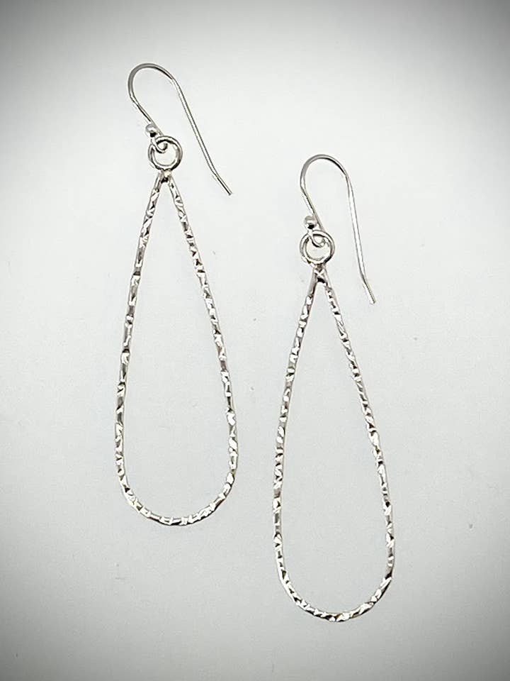 Sterling Large Teardrop Earrings for wholesale by Morgan McGeehan Designs