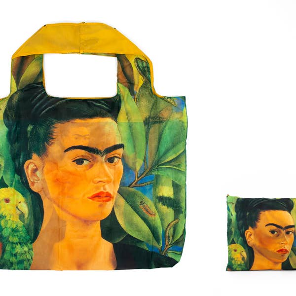 Frida Kahlo foldbar shopper – Portræt med Bonito for engroshandel hos MUSEUM WEBSHOP