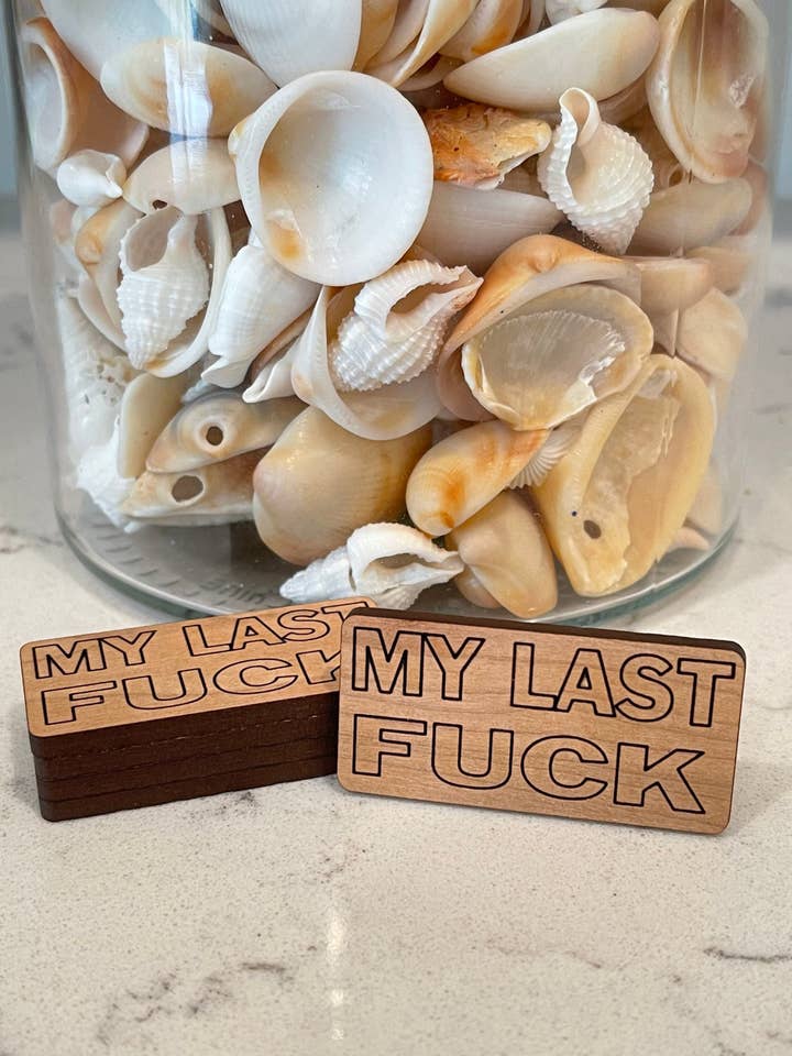 Mens Stocking Stuffer | My Last Fuck Token | Gag Gift | Gift for Him | Stocking Stuffer for Him | Work Gag Gift | White Elephant Gift for wholesale by BUBBLEHEAD INK