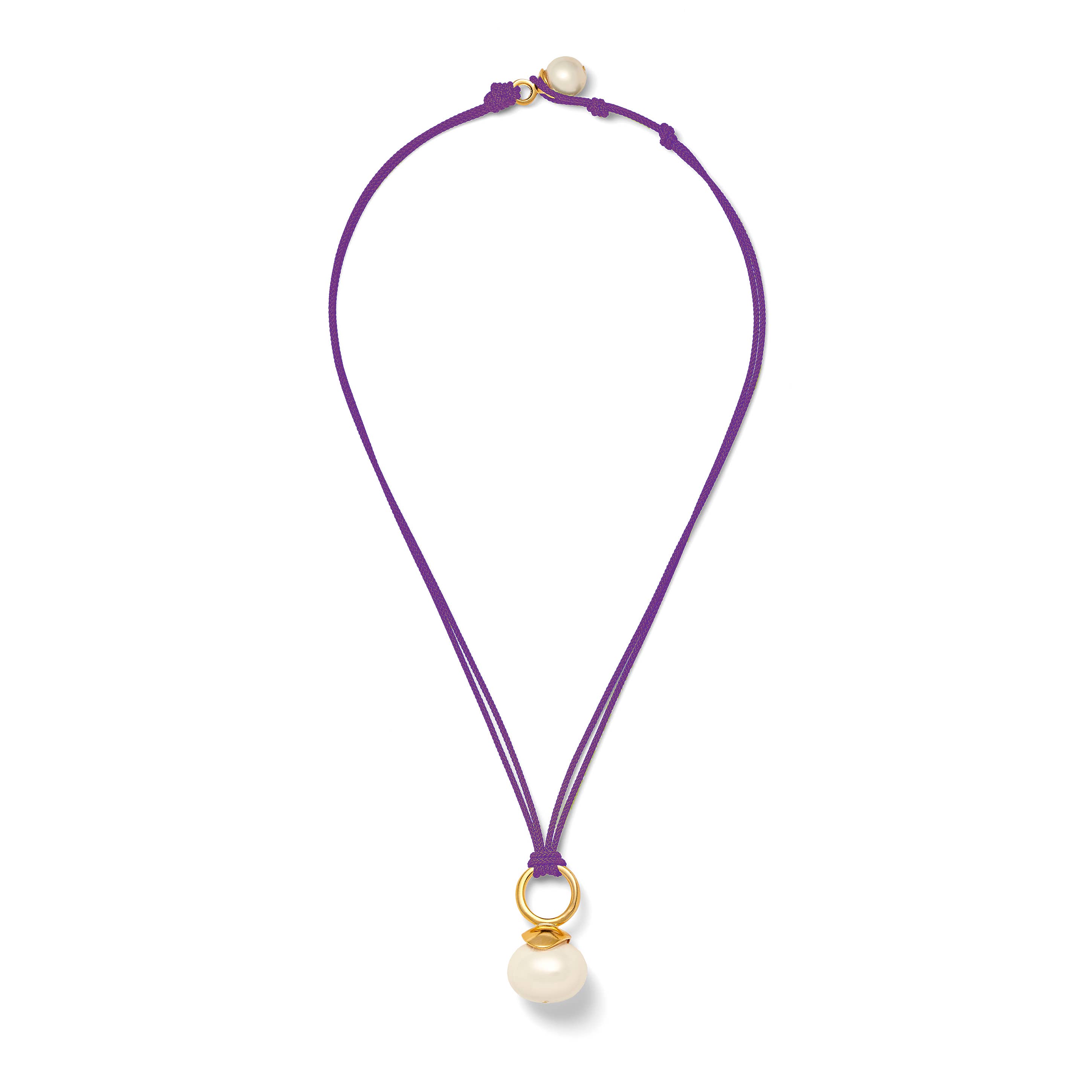 CC & Co by Catherine Canino - Wholesale Pendant/charm necklace - Pebble Pearl Cord Pendant20