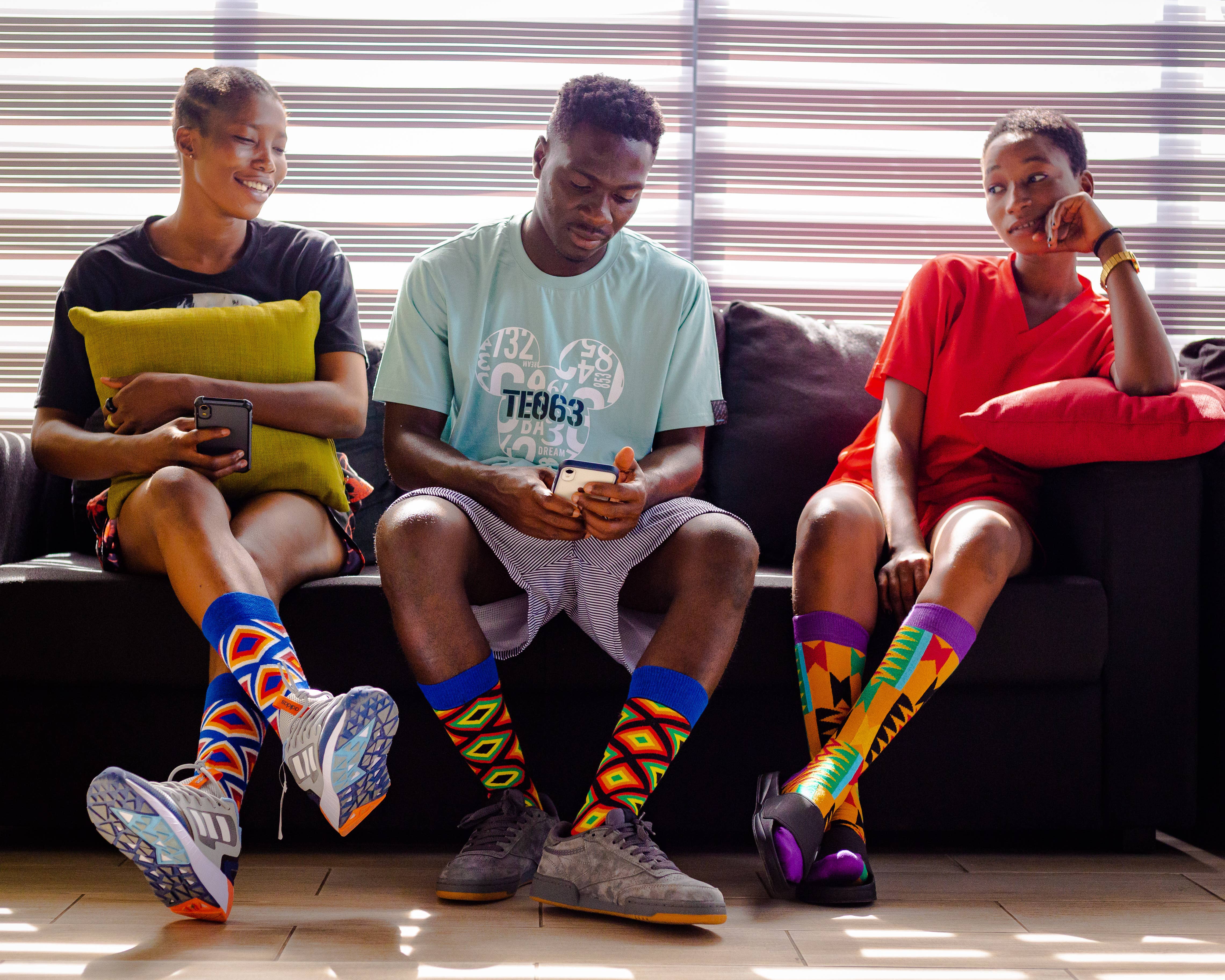 Afrisocks - Wholesale Socks - Unisex - Sasa Kente African Socks2