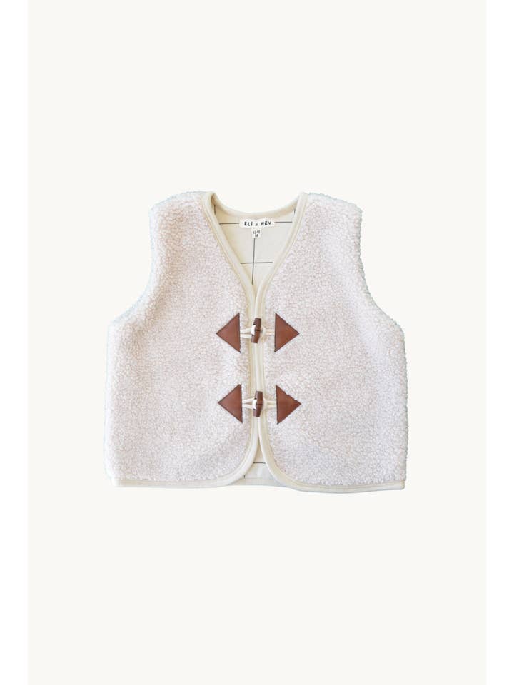 Eli & Nev - Wholesale Outerwear Vest - Kids - Baby / Kids Teddy Vest with Checkered Lining OEKO-TEX