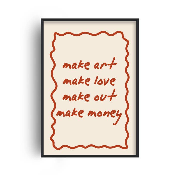 Kunst machen Liebe machen Knutschen Zitat Heimdekoration Wandkunst Druck für den Großhandel von Fanclub