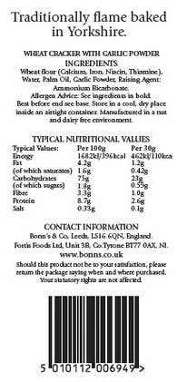 Rakusen's – wholesale Crackers – NEW BONNS GARLIC CRACKERS FEATURING YORKSHIRE TOWN HOLMFIRTH2
