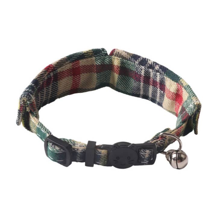 Cheerhunting - Wholesale Pet Shirt Collar - Cat - Mokka – Flannel Shirt Collar Breakaway Cat Collar