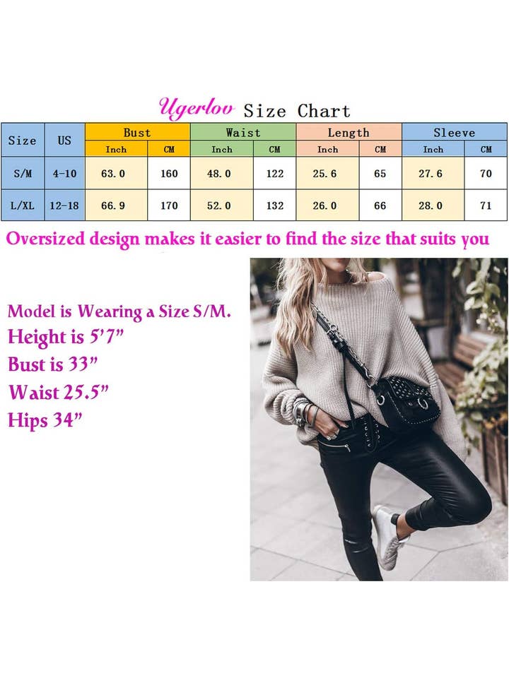 Chicto - Wholesale Tunic Sweater - Women's - Oversized Batwing Sleeve Mock Neck Chunky Knit Sweater