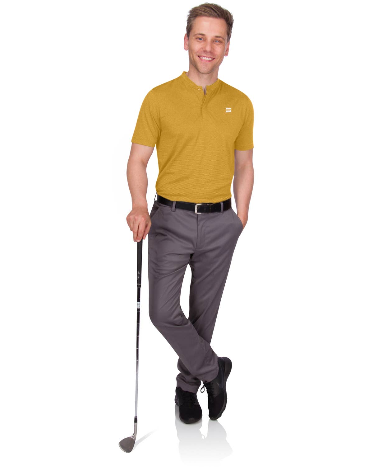 Three Sixty Six - Venta al por mayor Polo - Hombre - Camisas de golf sin cuello para hombre, de secado rápido, elásticas en 4 direcciones35