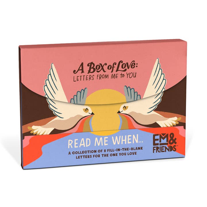 Em & Friends Love Fill Notecard Set for wholesale by Em & Friends UK