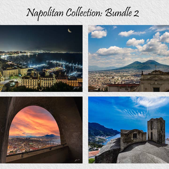 4 st Författare utskriftsduk/plexi Tillverkad i Italien NEAPEL Coll 2 för wholesale av Andrea Risi Fine Art Photography