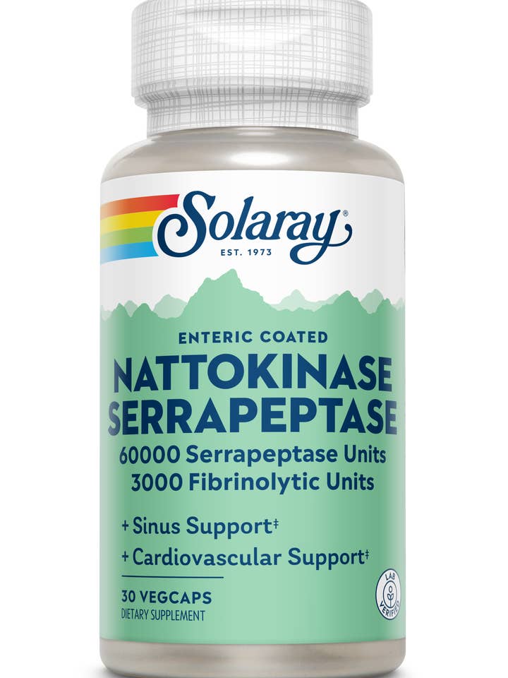 Nattokinase and Serrapeptase for wholesale by Solaray