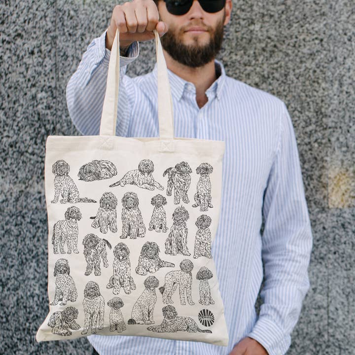 Sween Shop - Wholesale Tote Bag - Women's - Golden Doodle Canvas Tote Bag Pet Dog Lover Gift6