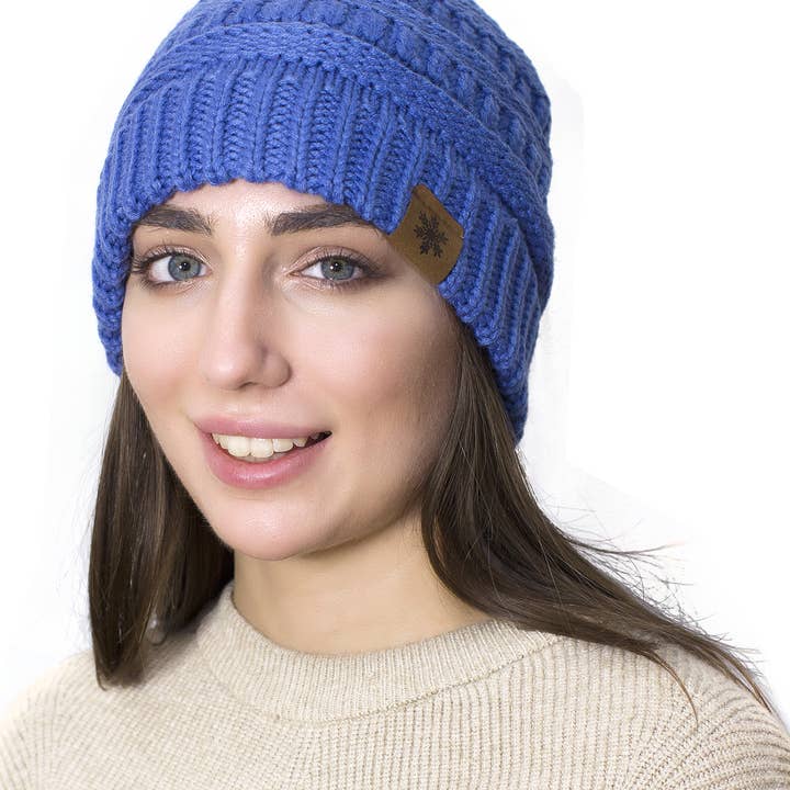 Lelaffet – wholesale Mössa - Dam – mössa vinter mössa slouchy kabel stickade hattar för kvinnor chunky9