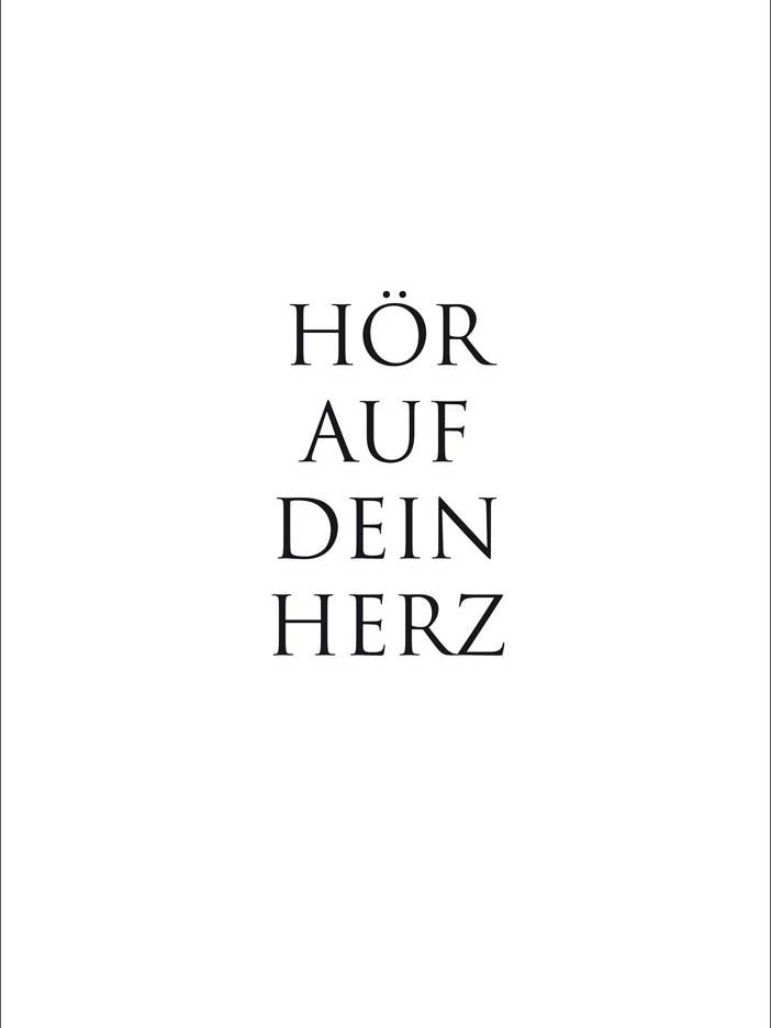 Art Print A3 “Listen to Your Heart...” for wholesale by WUNDERWORT by Angela Gwinner