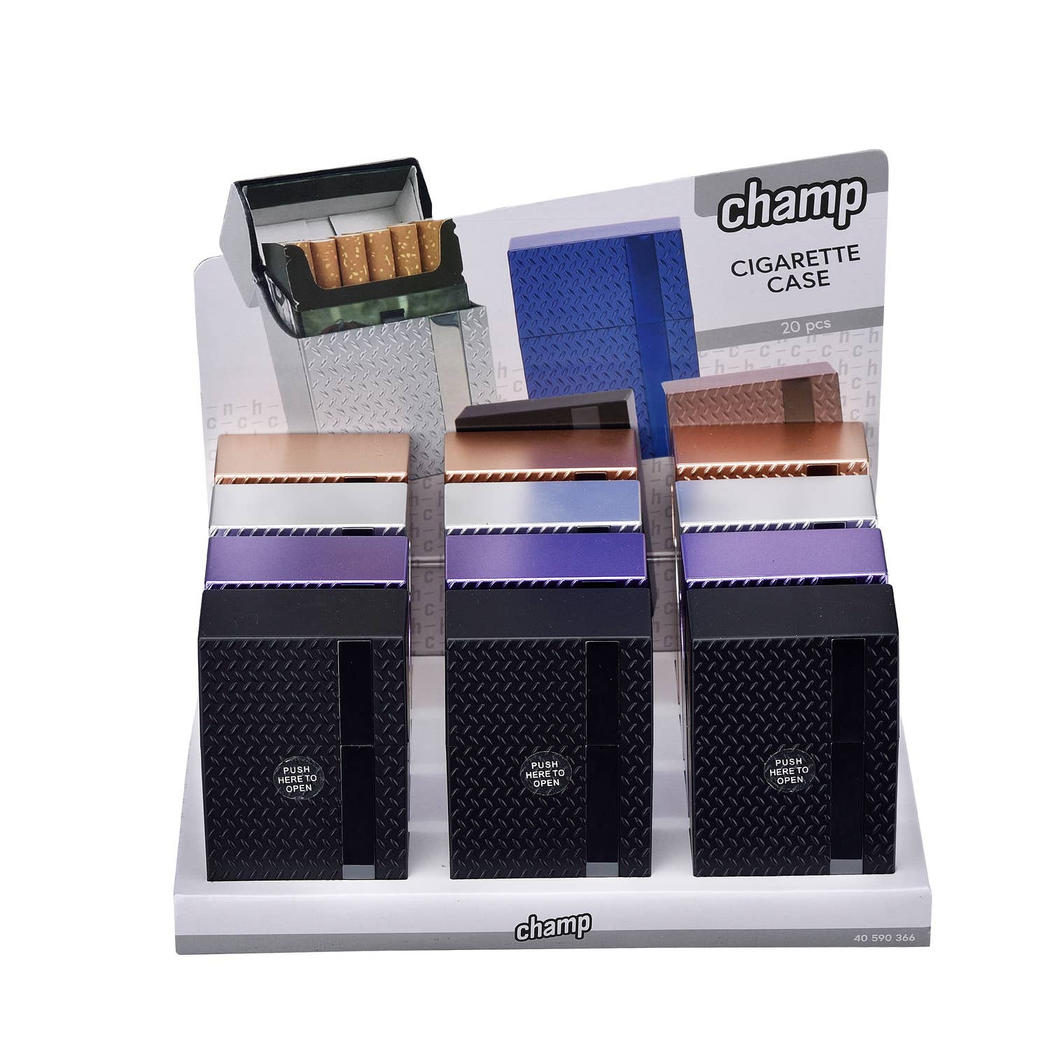 Champ by Polyflame - Venta al por mayor Pitillera - Estuche para cigarrillos1