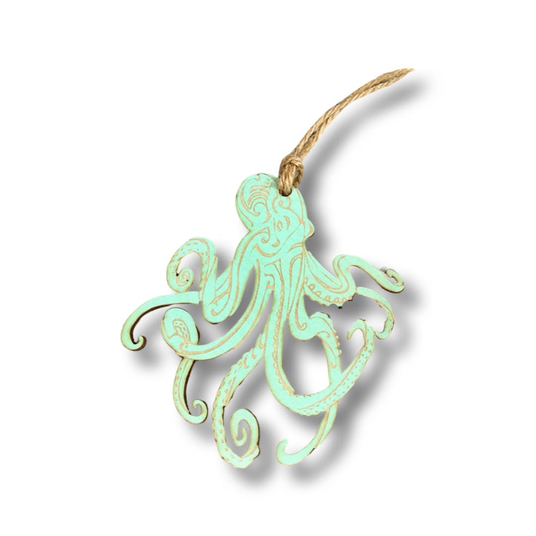 Mermaid of Hilton Head - Vendita all'ingrosso Decorazione - Decorazioni di Natale in legno con tema vita marina e oceano7