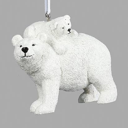 Roman - Wholesale Ornament - Polar Bear with Baby Bear Ornament0