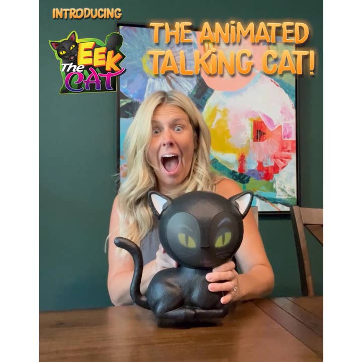 Mindscope Products - Wholesale Electronic Toy - Kids & Baby - Mindscope Eek The Cat Talking Animated Black Cat9