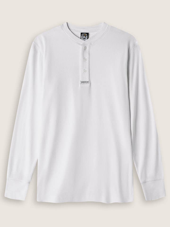 Herren-Serafino-T-Shirt "Essential" mit langen Ärmeln für den Großhandel von Scorpion Bay