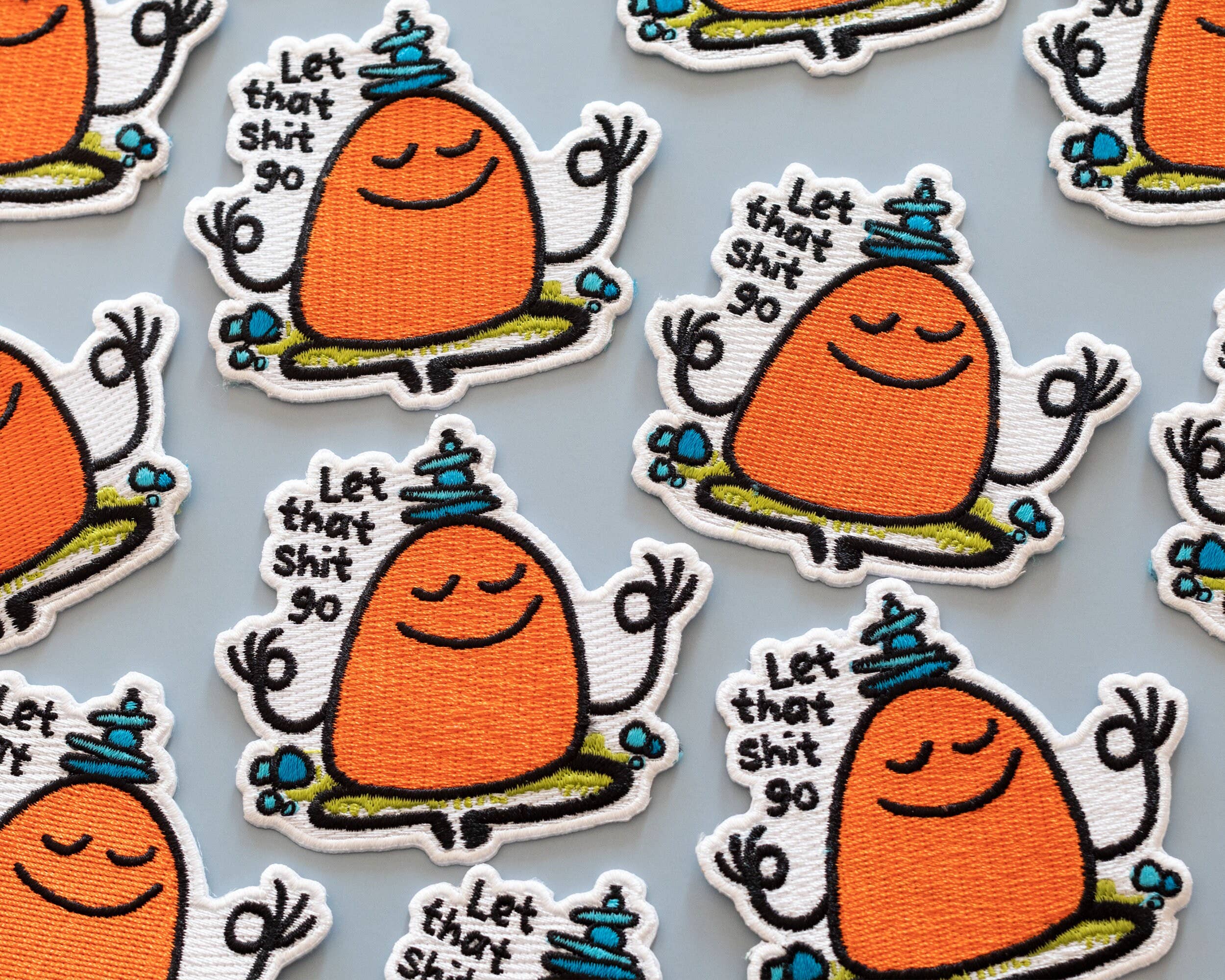 RippleSplash Studio - Wholesale Patch - Let That Shit Go Iron-On Patch6