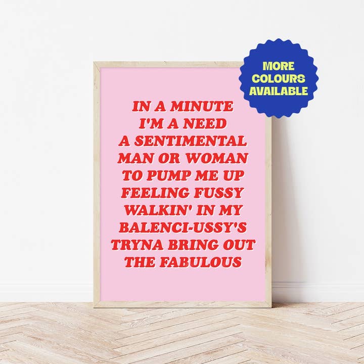 About Damn Time | Wall Art Print for wholesale by Bored At Work Studio