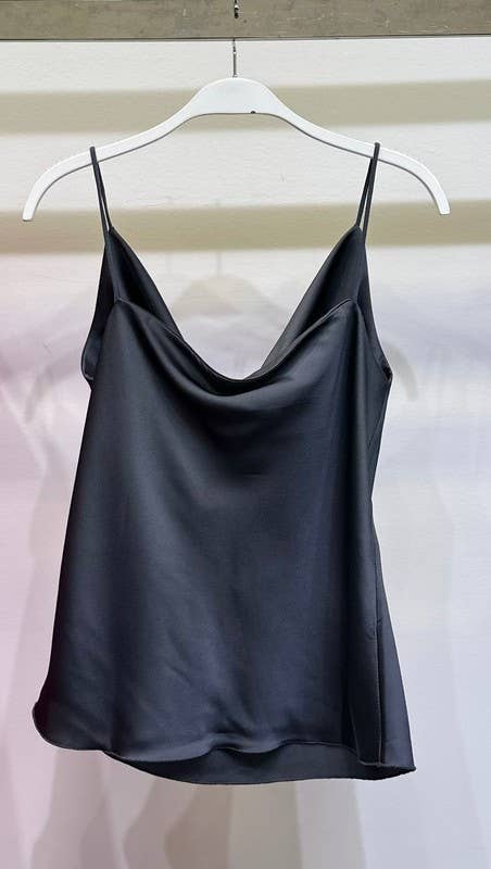 VENTI6 - Vente Chemise – femme - CAMISOLE À BRETELLES SPAGHETTI ET CAPUCHE (9861 SOLID)5