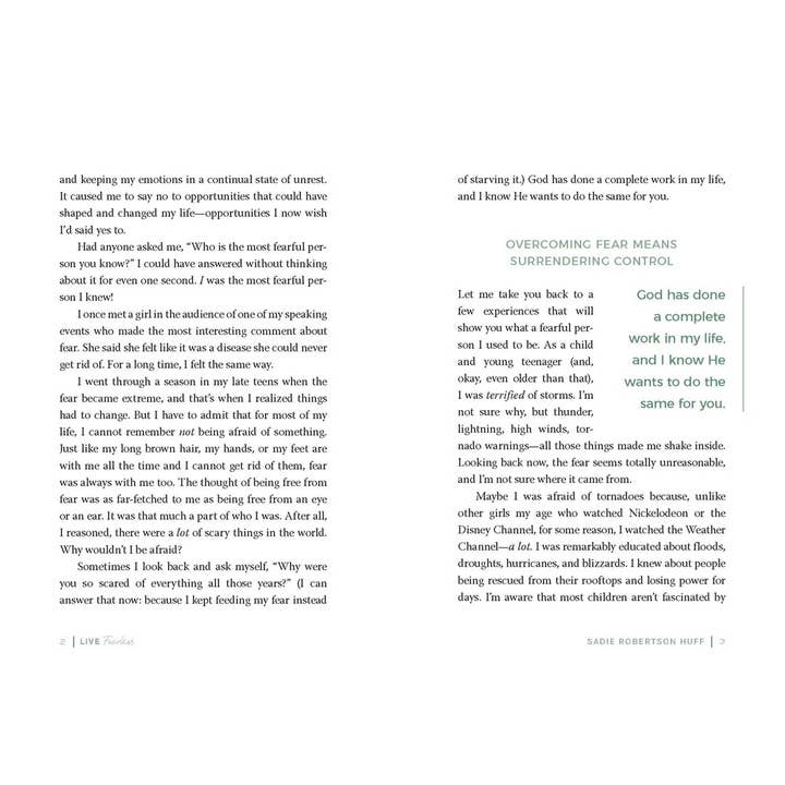 HarperCollins Christian Publishing - Wholesale Self-Help & Personal Development - Live Fearless : A Call to Power, Passion, and Purpose2